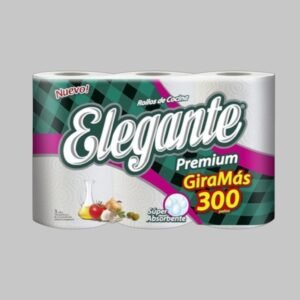 Rollo de Cocina Elegante 3x100 Paños - Marca Elegante